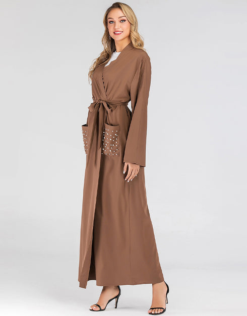 Pearl Pocket Abaya Dress: A Classic and Elegant Style for Muslim Women